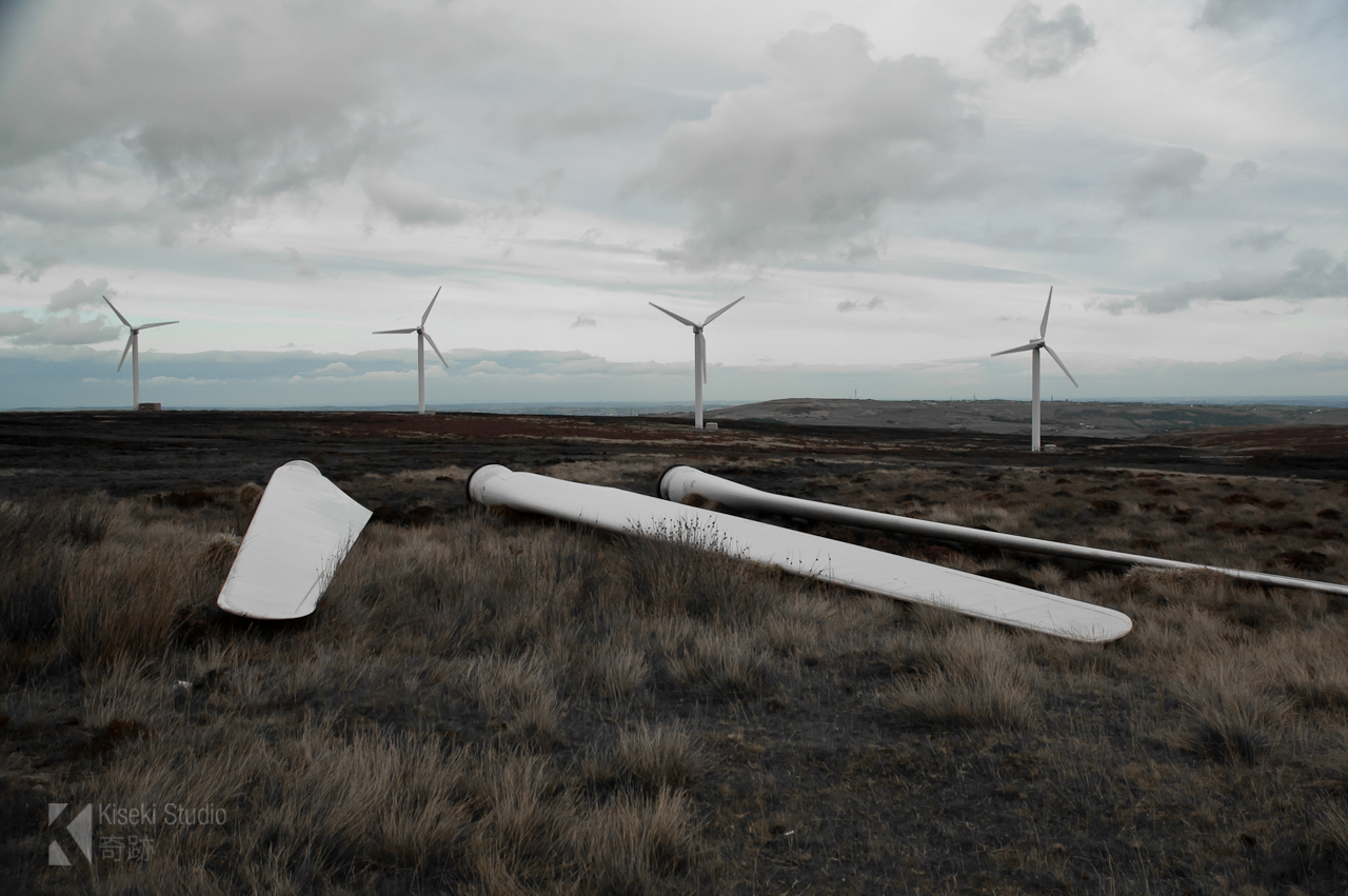 Mixenden Wind Farm Turbine Blades