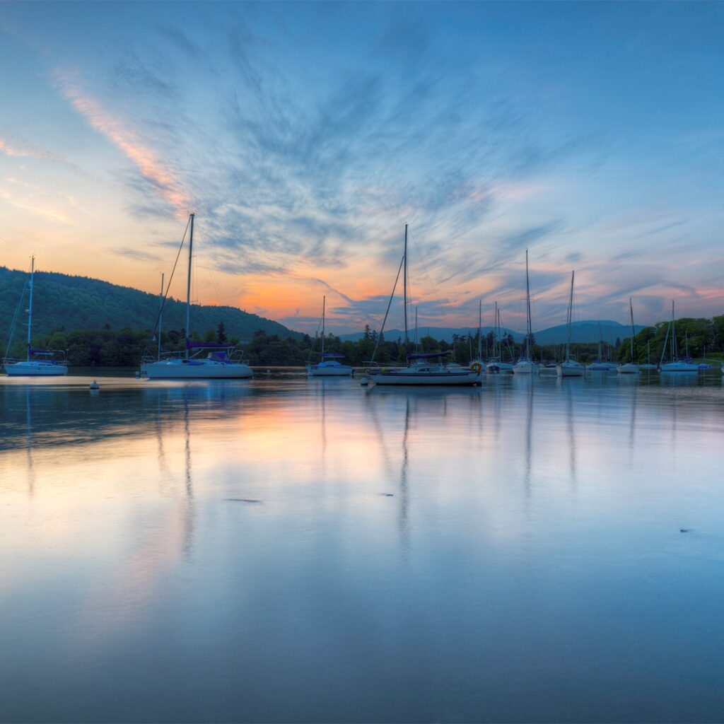 Sunset on Lake Windermere HDR