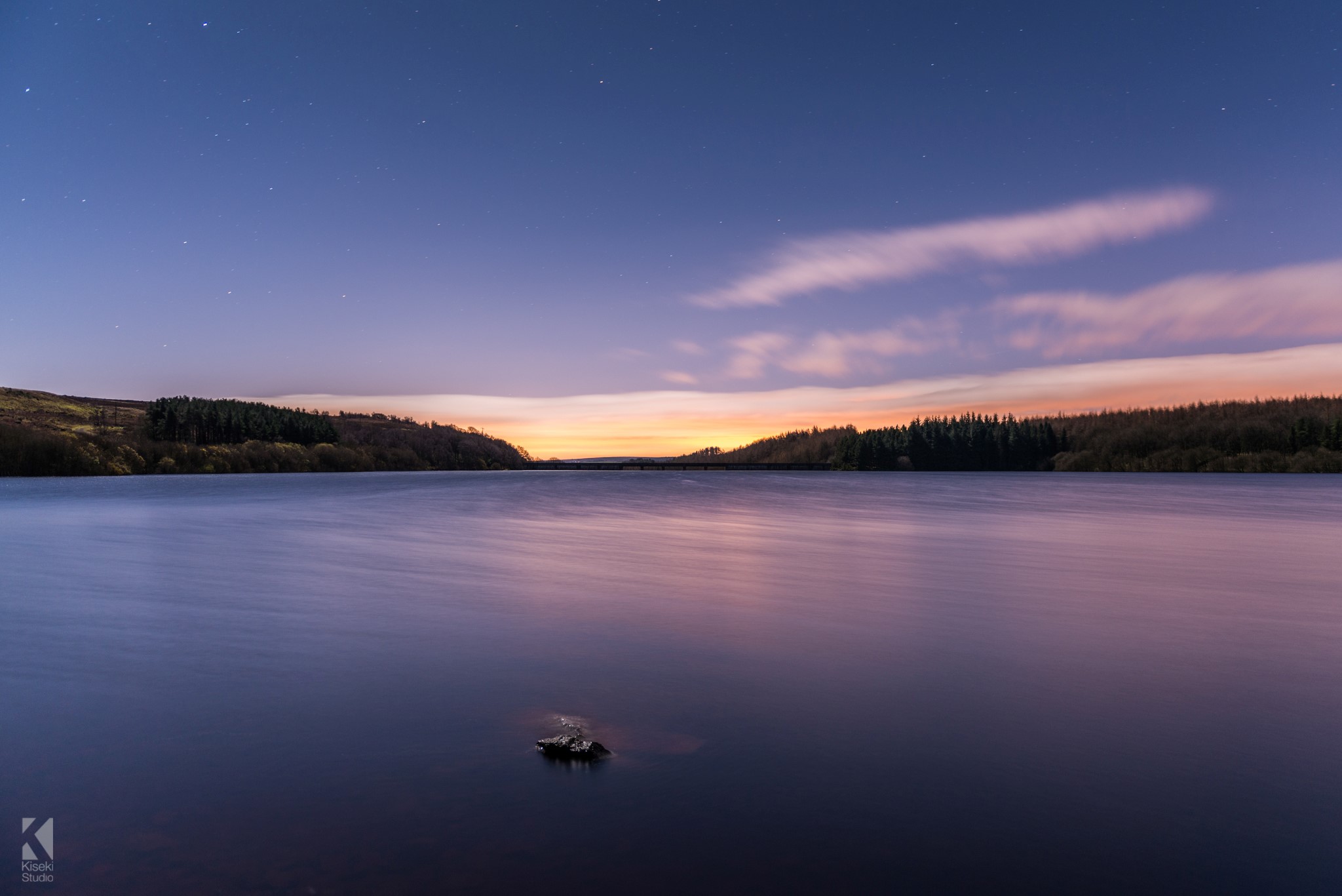 Thruscross Reservoir clear night