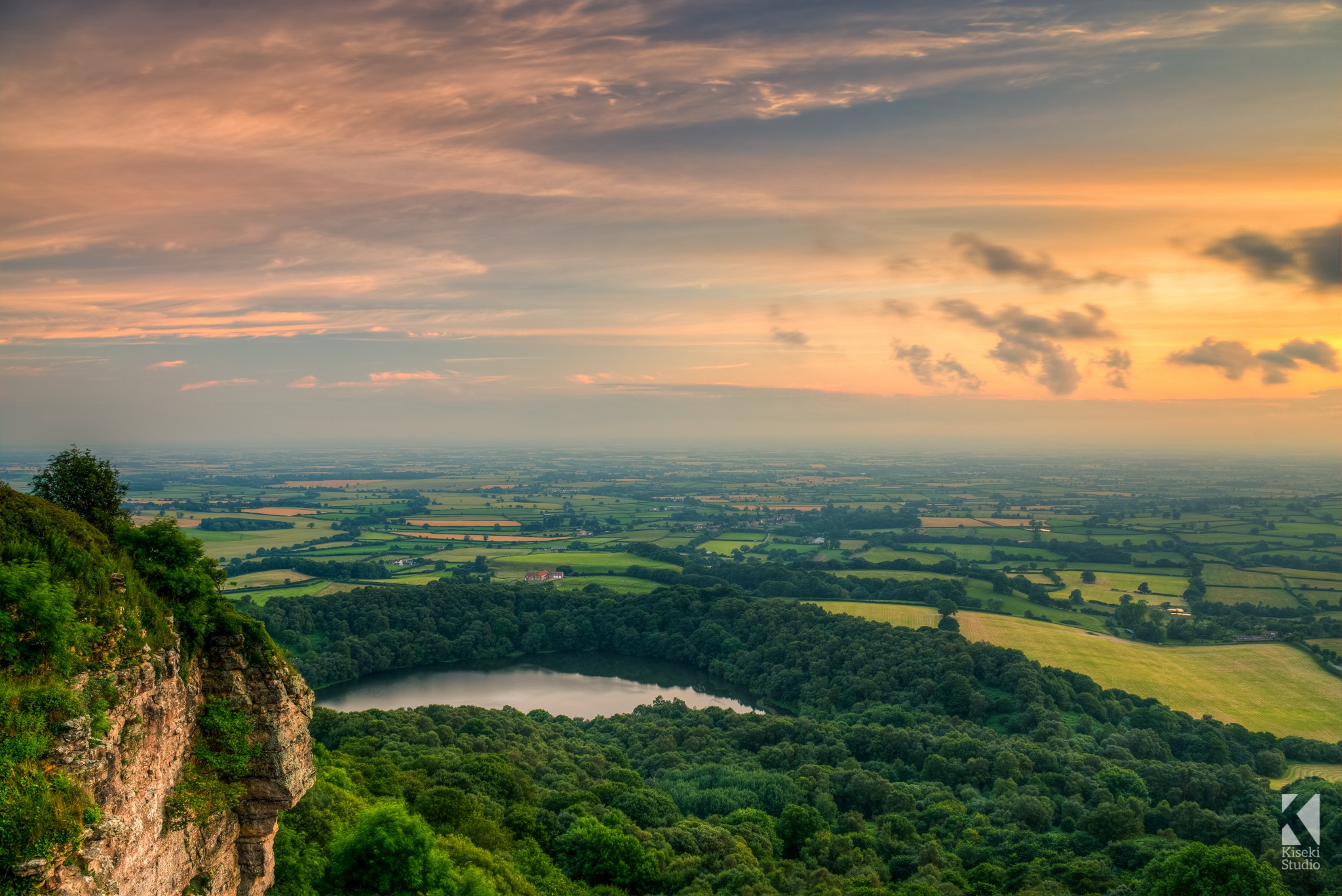 Sunset over Sutton Bank Canvas Print