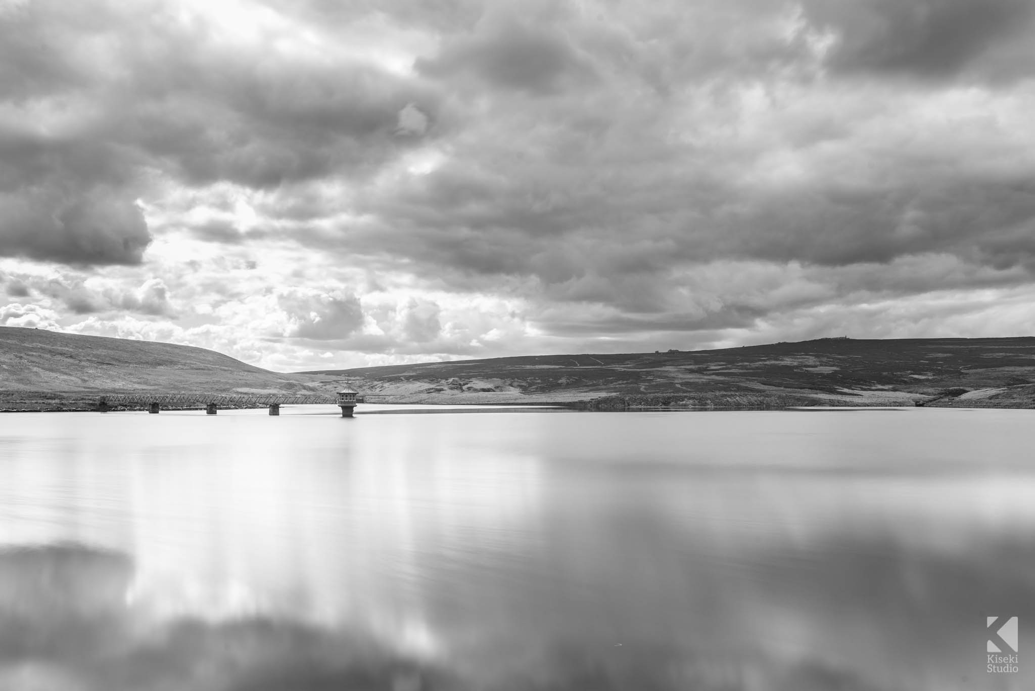 Black and White Upper Barden Reservoir - Kiseki Studio