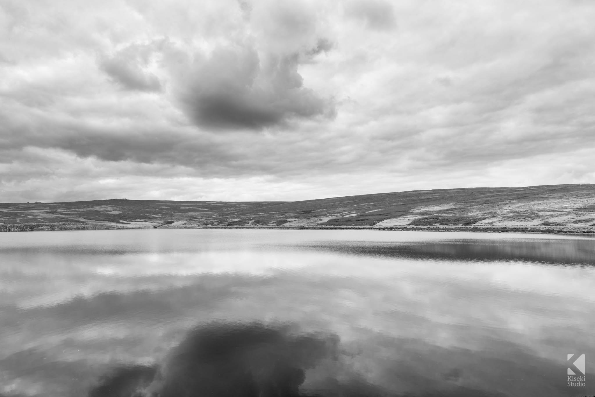 Long Exposure Black and White Upper Barden Reservoir