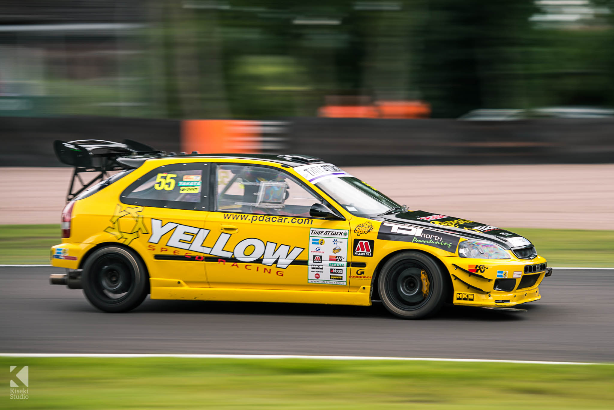 Honda Civic EK4 Yellow Speed Performance Time Attack