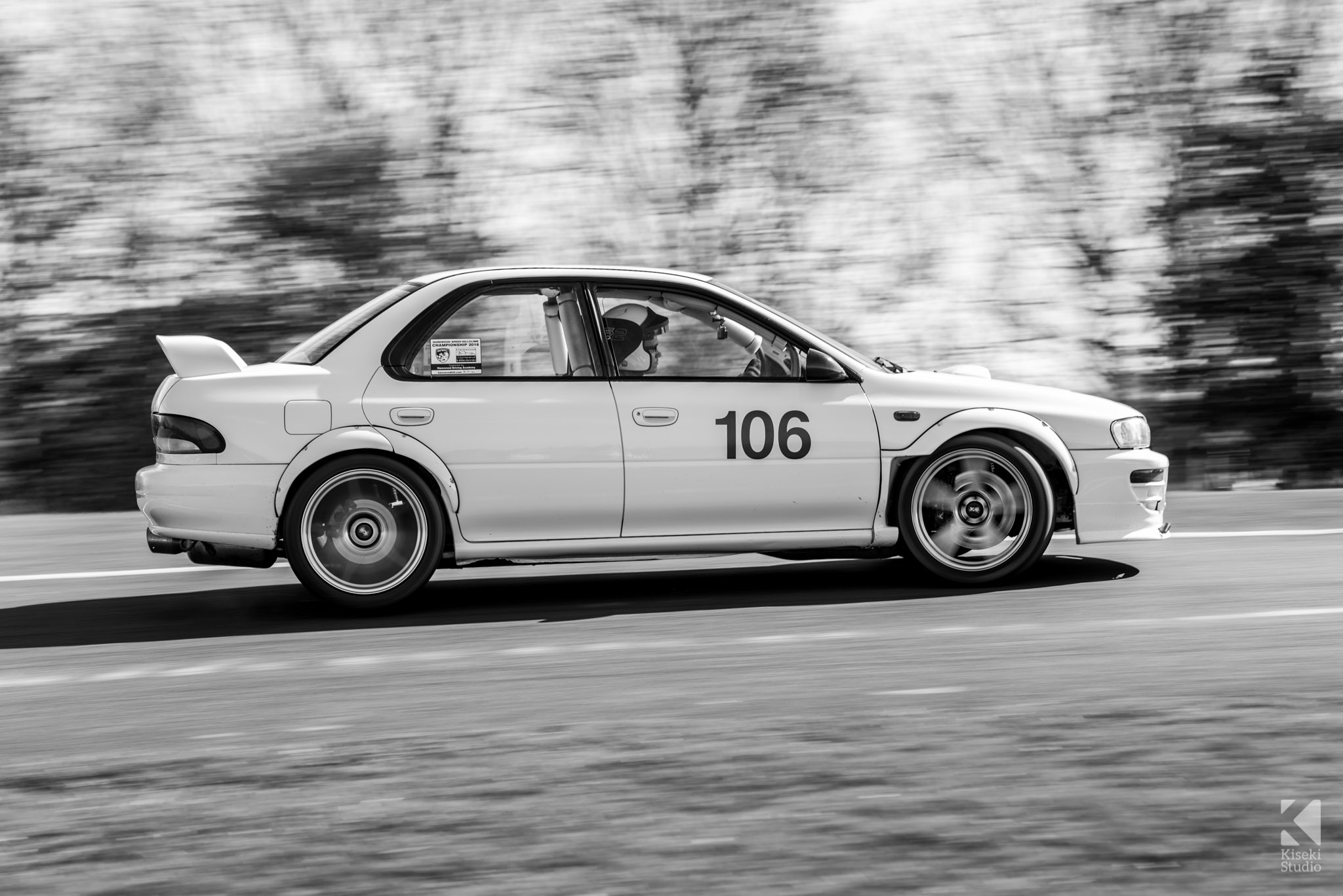 Subaru Impreza STI GC8 Harewood Hillclimb Cornering Fast