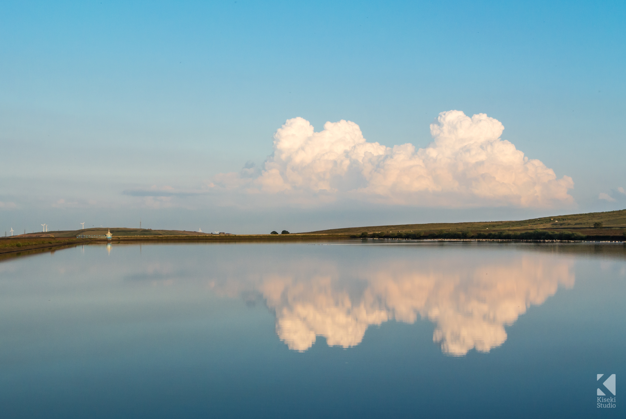 Cloudy Sunset at Thornton Moor Reservoir