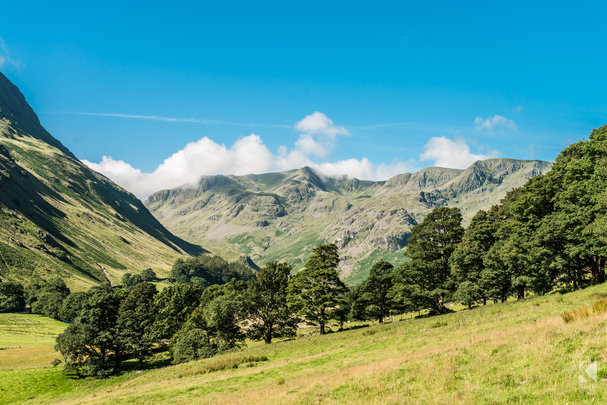 Looking towards the mountains from Patterdale