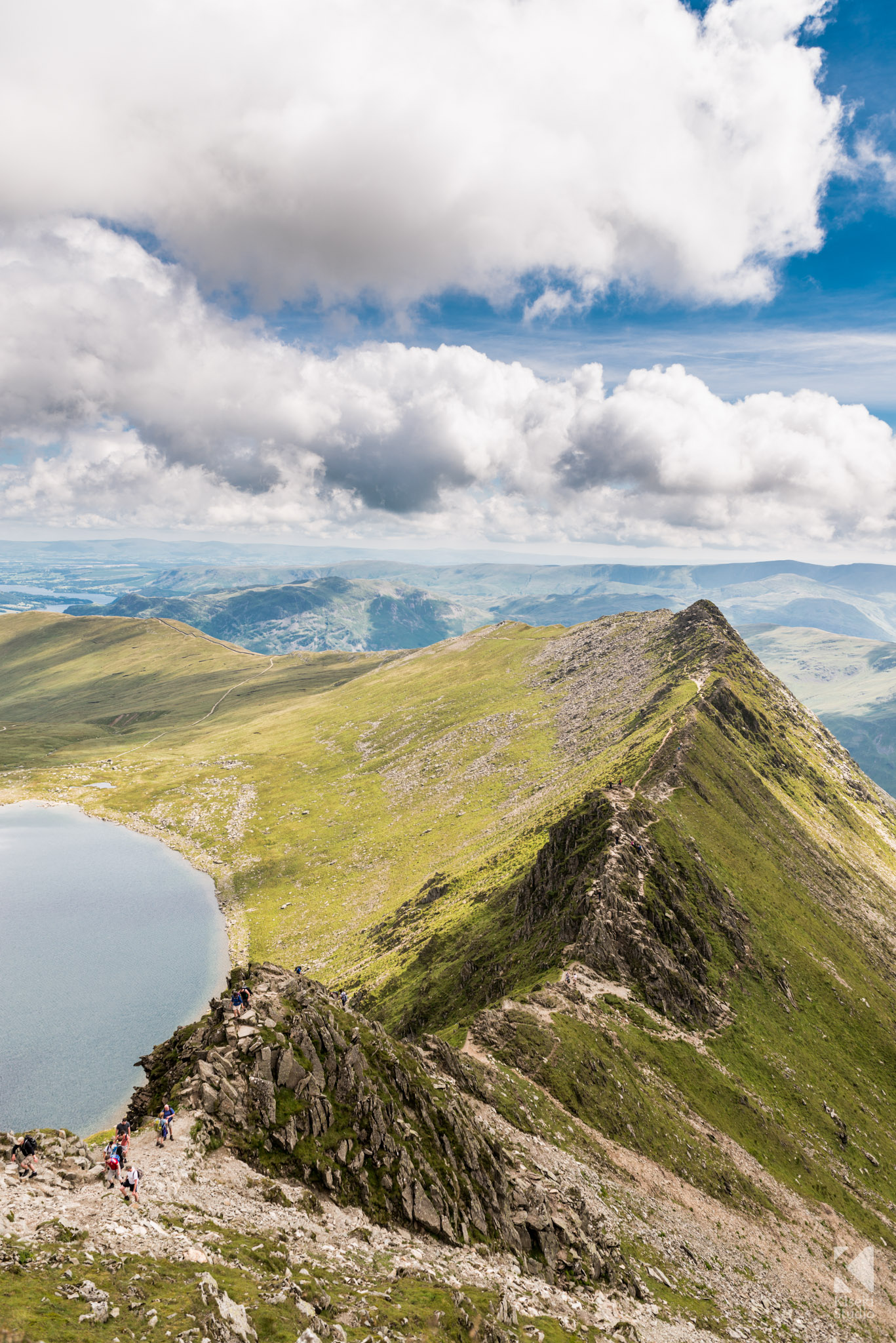 From Hellvellyn to Striding Edge and Red Tarn