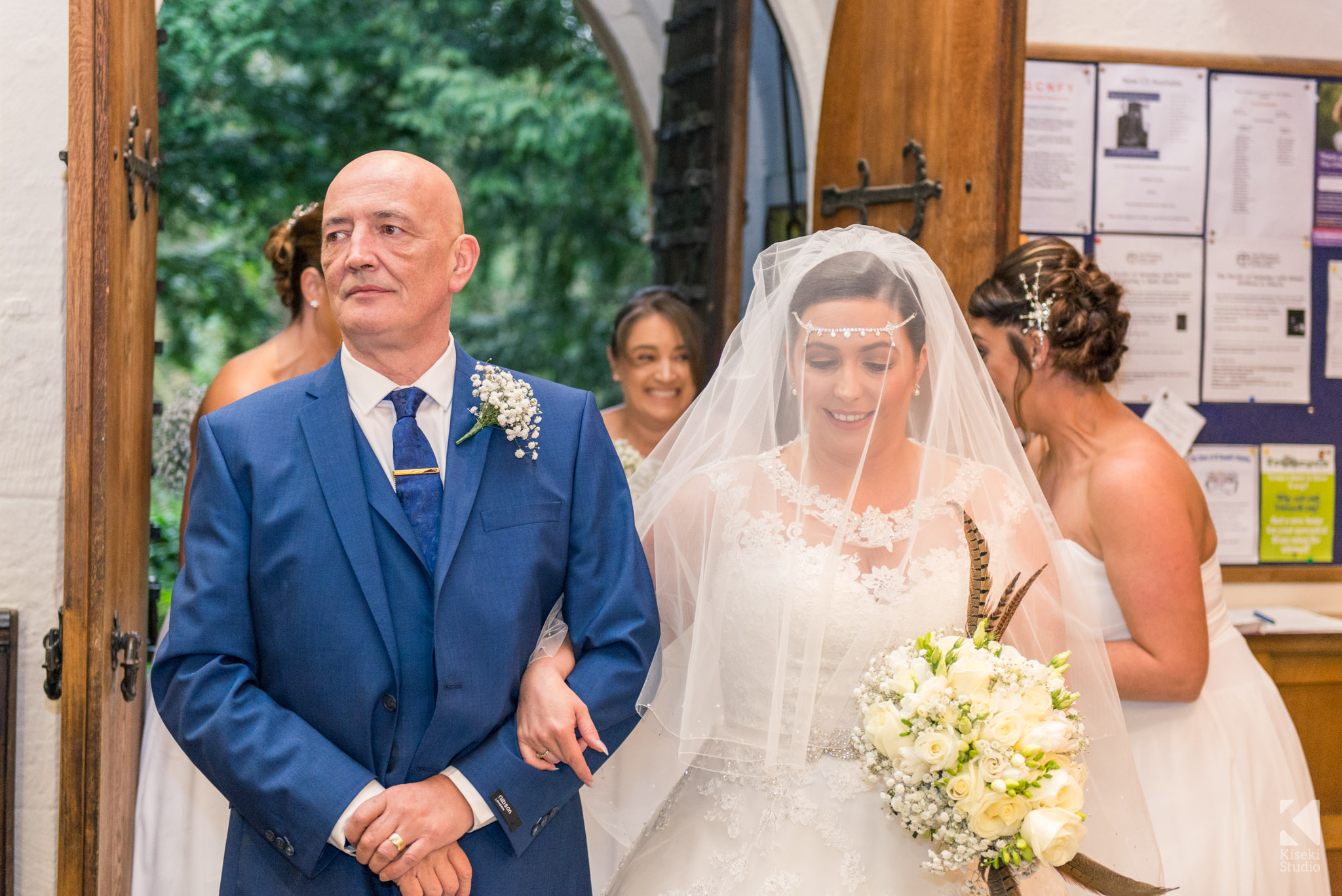 Bride and Father entering the church