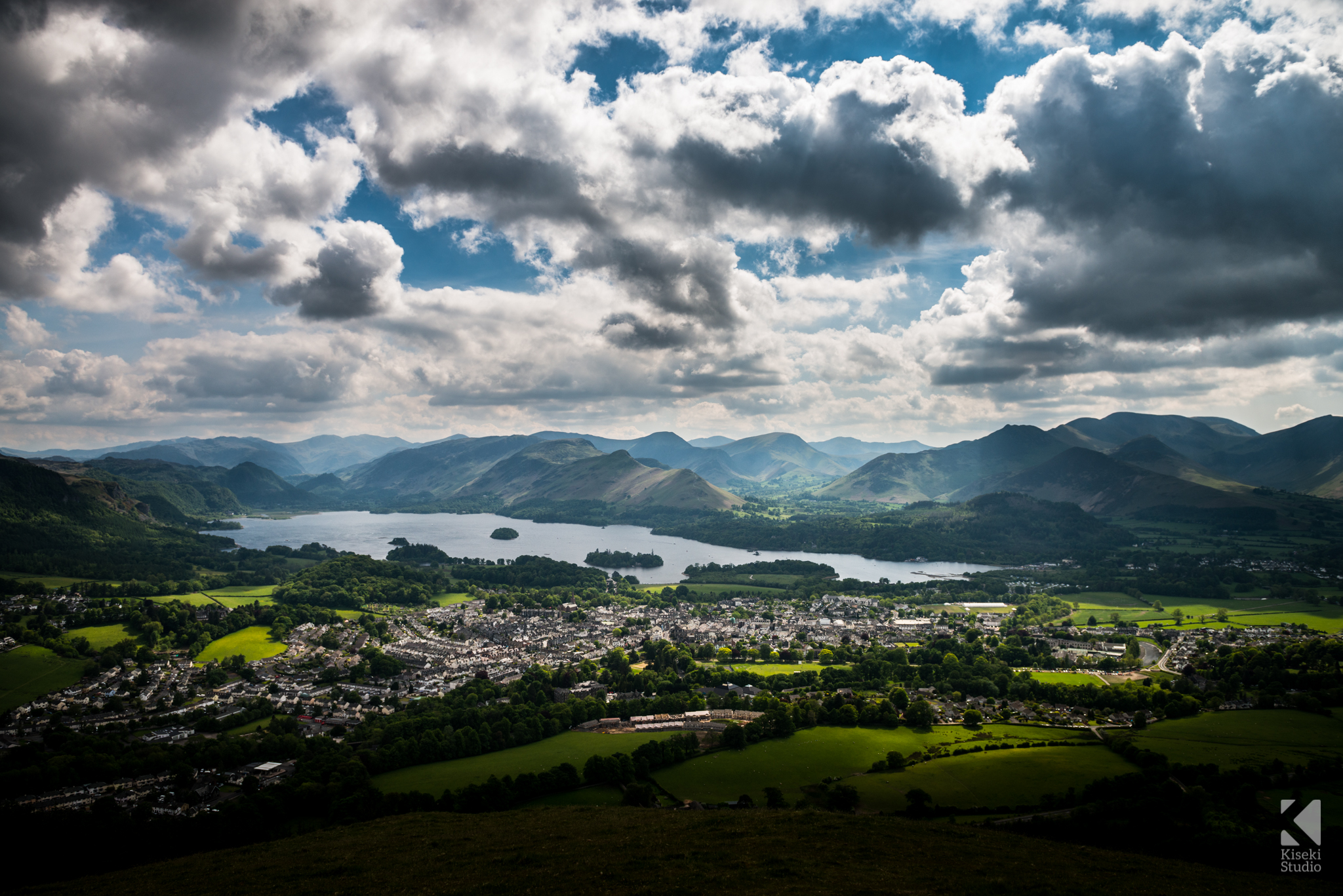 Keswick from Latrigg, moody vista