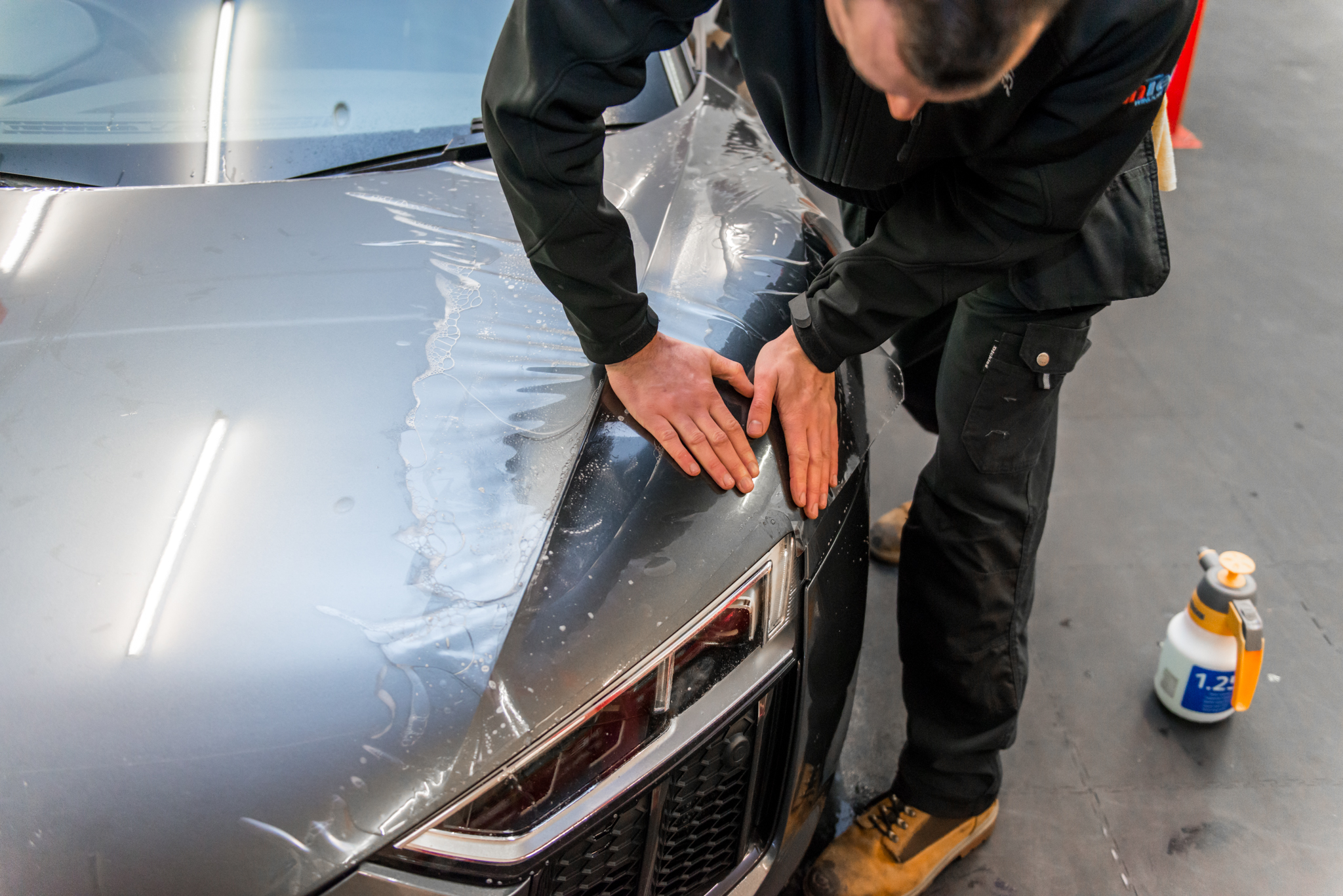 audi-r8-plus-v10-paint-protection-film-expression-automotive-headlights