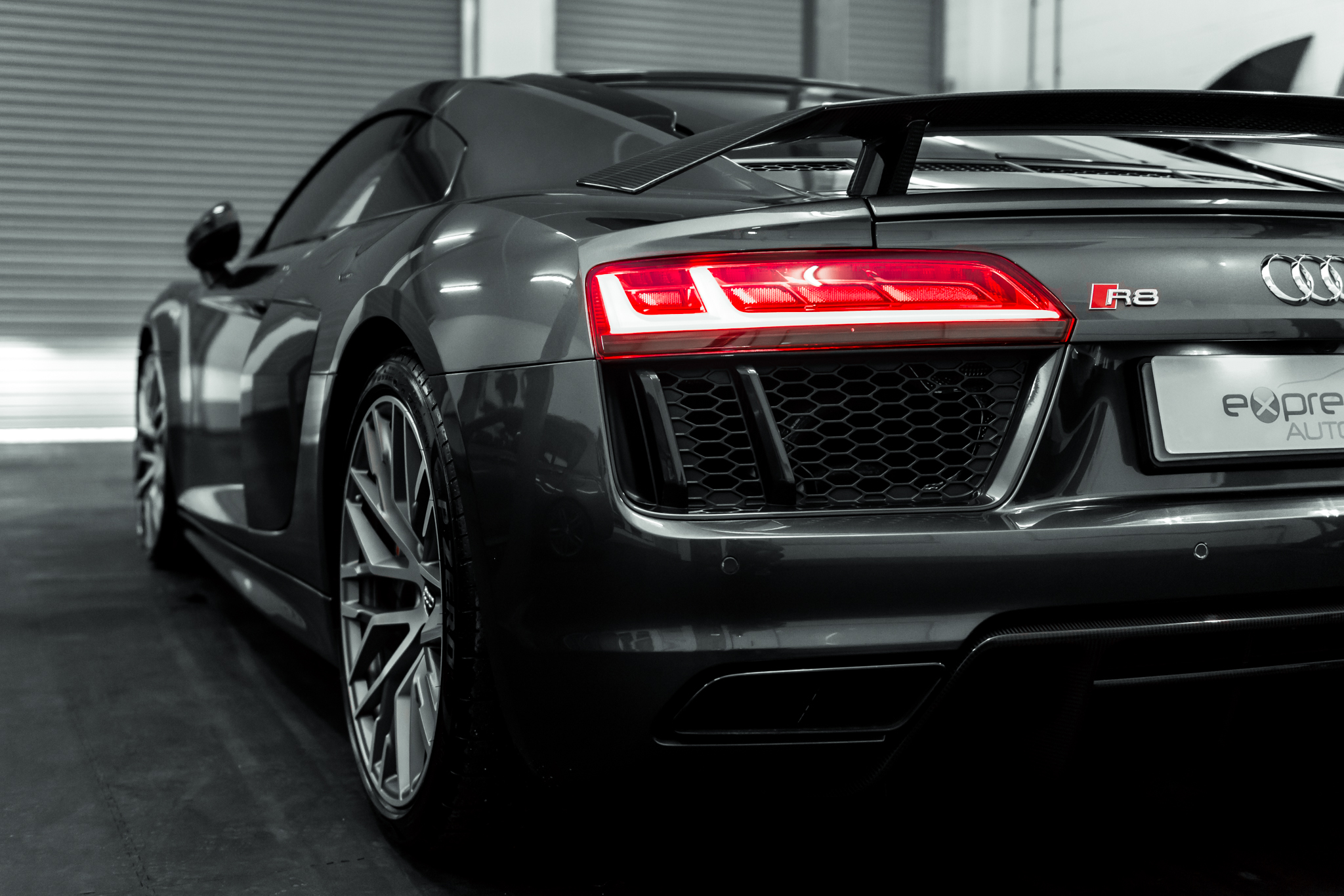 audi-r8-plus-v10-paint-protection-film-expression-automotive-rear-angle