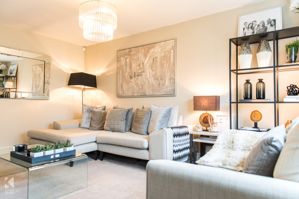 Modern Property Interior Living Room Neutral Furnished Fresh Bright Warm in Baildon