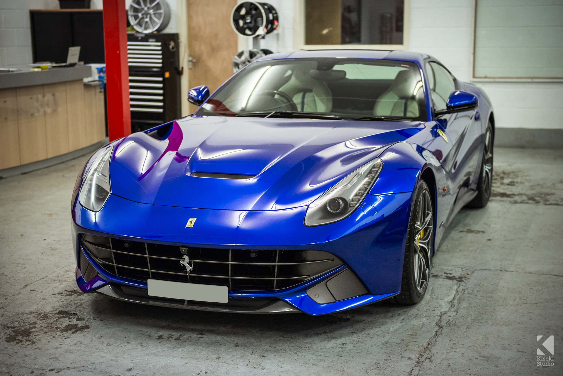 Ferrari F12 Berlinetta V12 In Blue Kiseki Studio