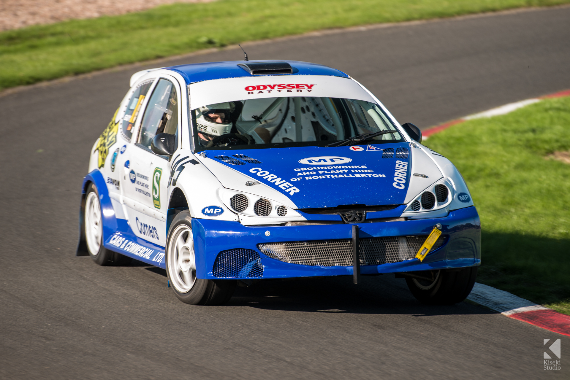 Peugeot 206 GTI rally car at Harewood